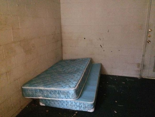 These are the mattresses that he supposedly slept on for 20 years before he was moved to get help.