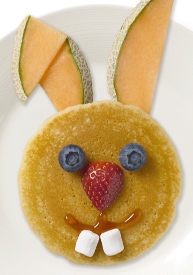 What better way to start the day than with some adorable bunny pancakes?