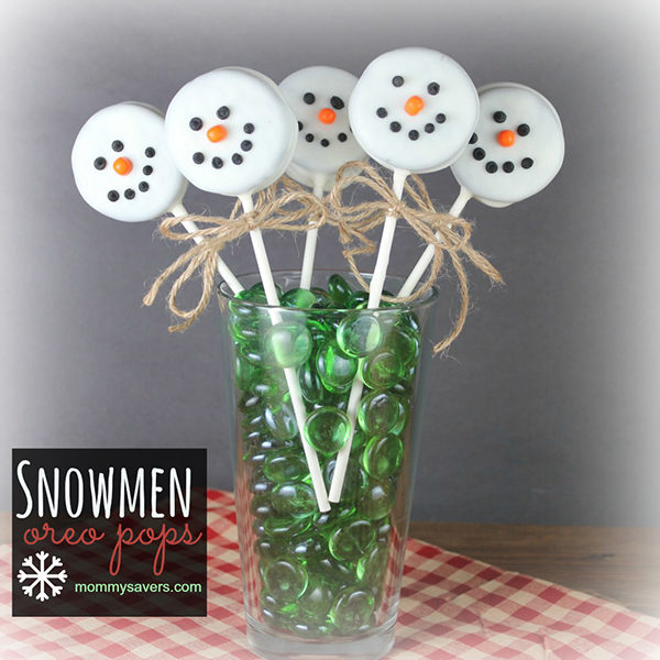 This snowman lollipop idea was so cute...