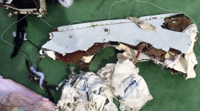Pieces of the wreckage have continued to wash up on the Egyptian coastline.