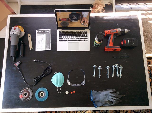 Here's everything he used to get the job done.