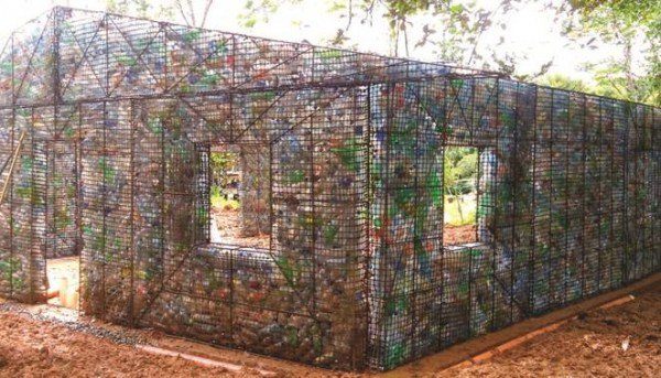 By using plastic bottles as insulation, they do their part to save the environment in more ways than one.