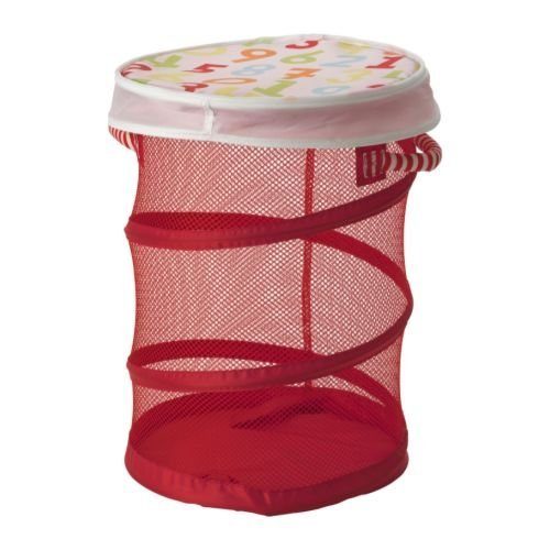 Similarly, bring a mesh laundry basket to tote around any kids' toys.