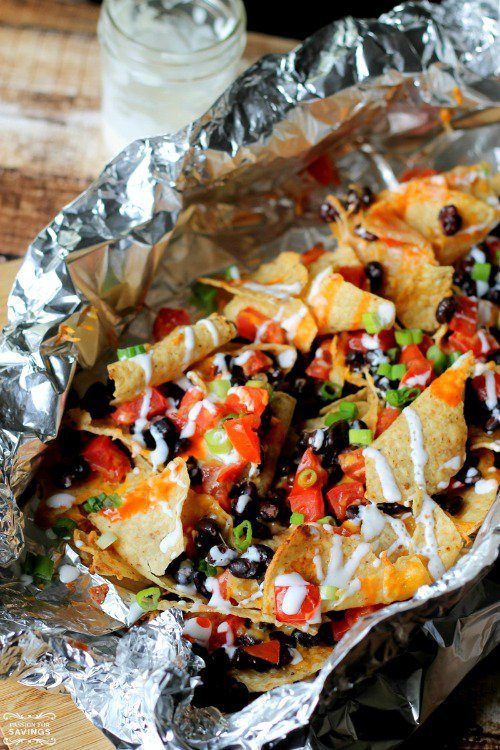 Let's start off with appetizers! Did you know you can make nachos on a grill? Well, you can, and these ones are <a href="http://www.passionforsavings.com/loaded-nachos-on-the-grill-recipe/#_a5y_p=3831825" target="_blank">loaded to the gills</a>!