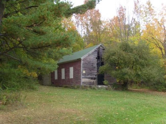 This is the Ingraham Hill School House today. It sits on an isolated piece of land in upstate New York.