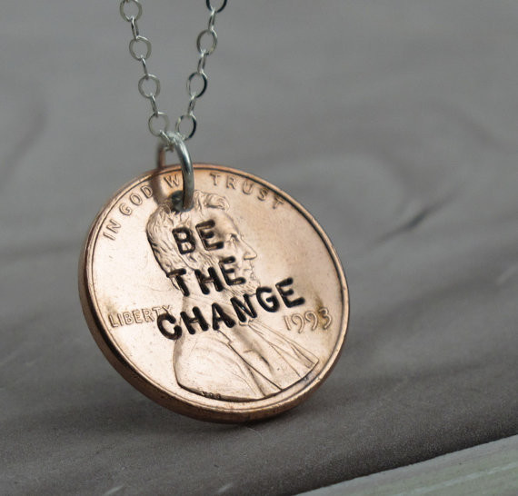 For a simple craft, try this stamped penny pendant.