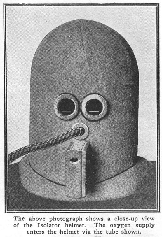 The Isolator was a device invented by Hugo Gernsback in the 1920s that was designed to help people concentrate.