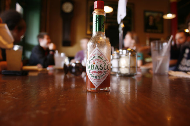 Tabasco hot sauce
