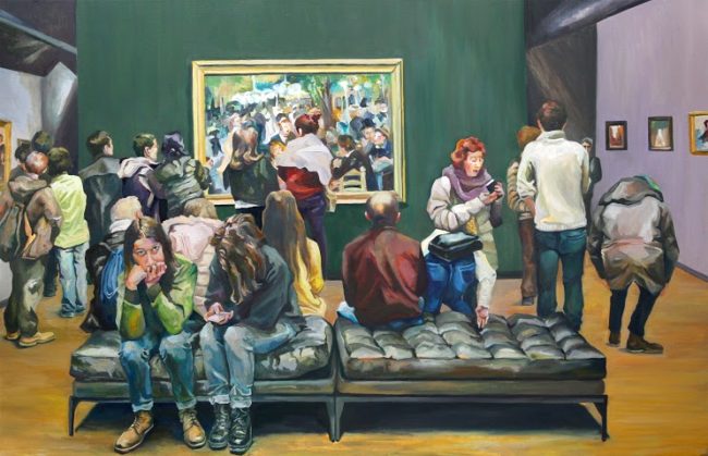 Unsurprisingly, they were met with much of the same -- rooms full of missed connections. Viewers stood nose-to-nose with incredible art and shoulder-to-shoulder alongside each other, but if you look closely at these paintings, you'll see that physical proximity and closeness are two very different things.