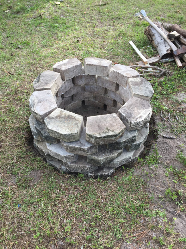 But seriously...this guy literally stacked stones in a circular pattern.