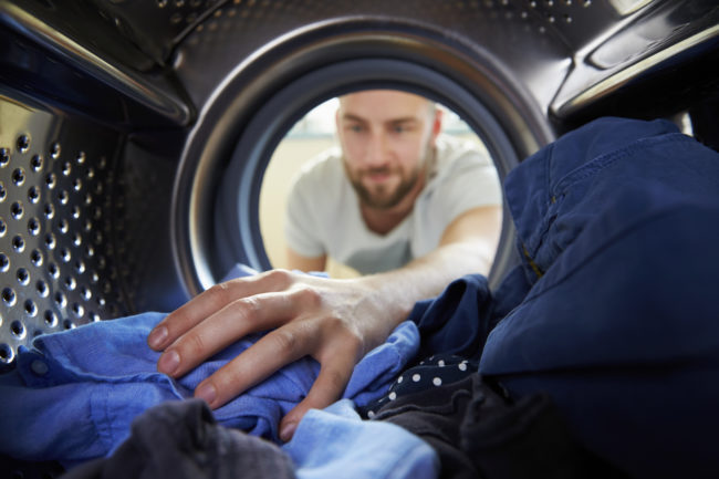 Clean mildew out of front-loading washers by soaking a towel in bleach and warm water and giving the gasket <a href="http://www.cleanandscentsible.com/2013/09/how-to-clean-your-washing-machine.html" target="_blank">a good scrub</a>.