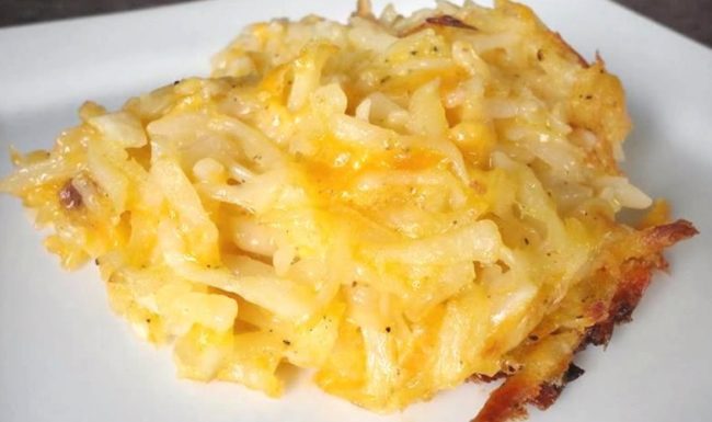 I want to find the person who came up with Cracker Barrel's famous Hashbrown Casserole and kiss them on the face. Until then, <a href="https://www.youtube.com/watch?v=ucaCmhNo78k" target="_blank">this recipe</a> will do.