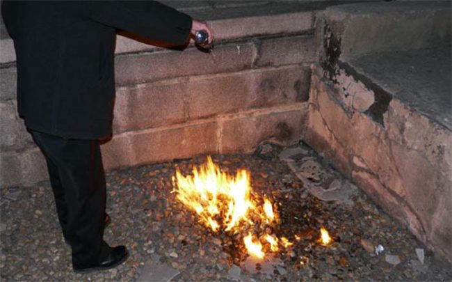 Yep, you read that right. To cook clams, they place them in a gravel pit, douse them with gasoline, and light them up.