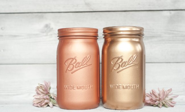 Speaking of jars, <a href="https://kastyles.co/best-gold-spray-paint/" target="_blank">this makeover</a> is basically the best thing I've ever seen.