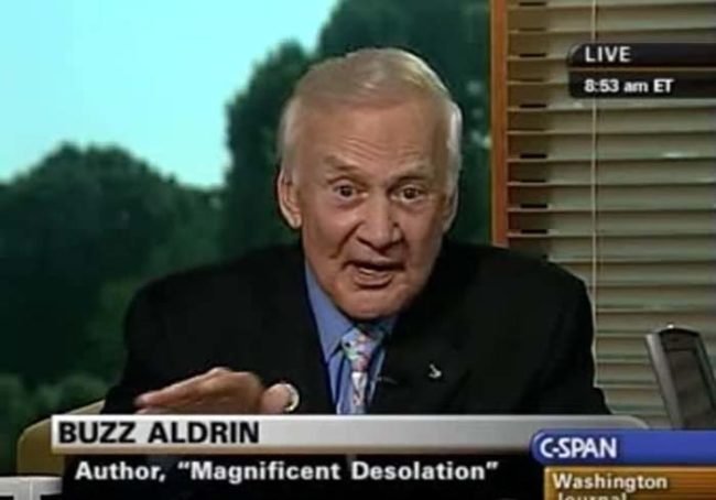 Astronaut Buzz Aldrin mentioned the monolith directly during an interview on C-SPAN, after which the object received even more attention.