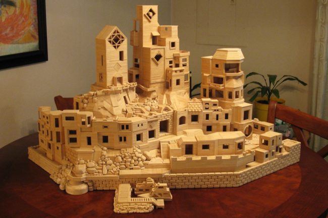 The hulking series required the use of over 300,000 toothpicks.