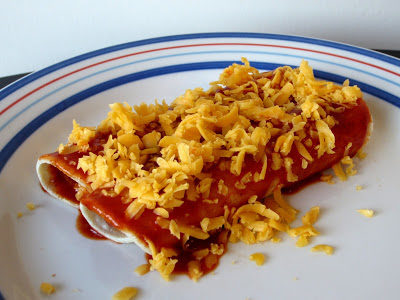 <a href="http://lovetobeinthekitchen.com/2013/01/08/3-minute-enchiladas/" target="_blank">Enchiladas</a> are surprisingly easy to make -- they are mostly melted cheese, after all.