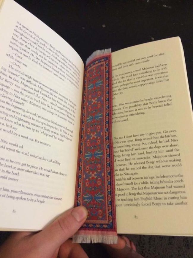 Sure, it's not a full-sized rug, but it makes a great bookmark!