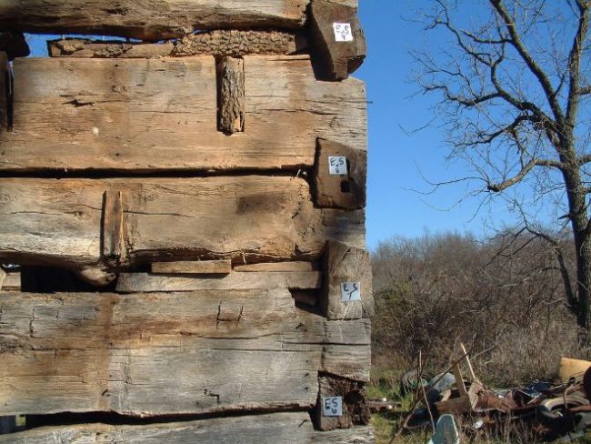 In order to properly carry out the project, he knew he'd have to transport the structure away from the original site, so he catalogued every piece.