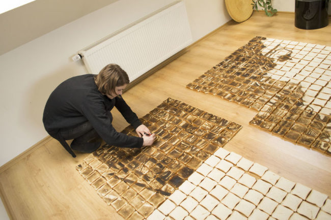  Each piece of toast was coded and catalogued so that she and her team could keep track.