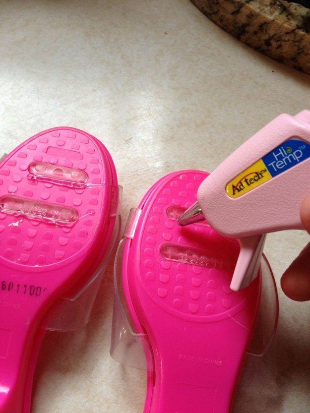 Make little kids' indoor shoes slip-free by doing this to their soles.