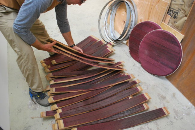 Like any fine wine, these wood staves will have to dry!