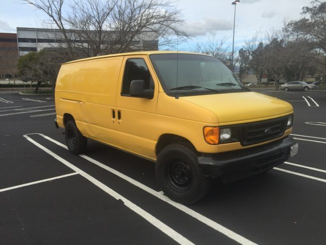 It all started with this 2006 Ford van that he bought on Craigslist.