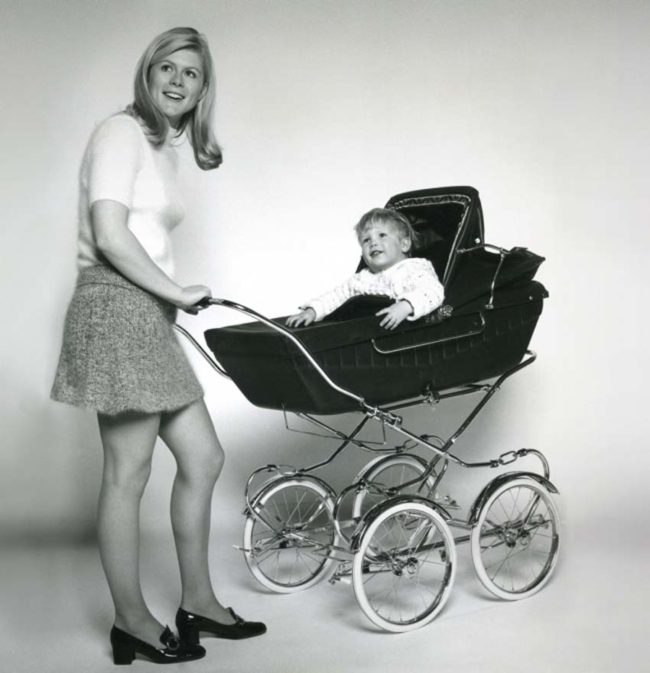 A baby carriage then...