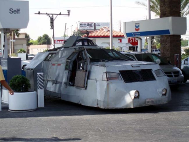 This is what the TIVs look like. They started as Ford trucks and turned into storm fortresses.