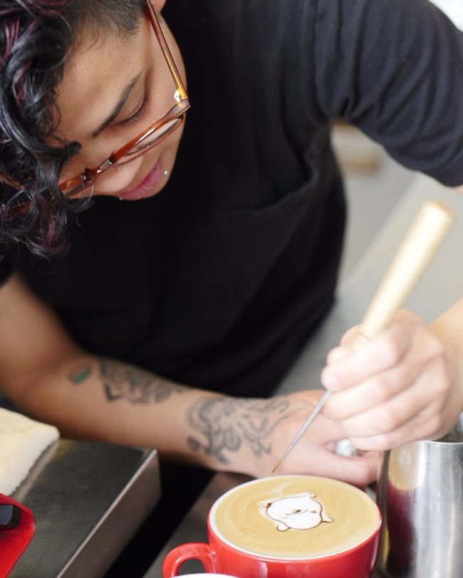 In five minutes or less, the San Francisco-based creator turns simple lattes into works of art that are too pretty to drink without a twinge of guilt.