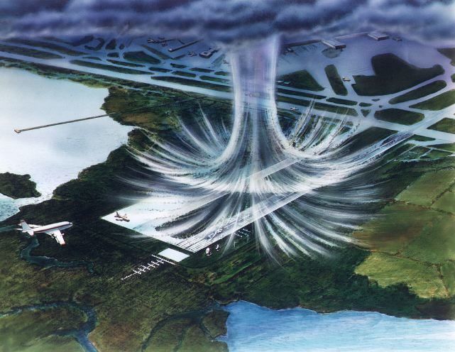 To give you an idea, here's an illustration of what a microburst does.