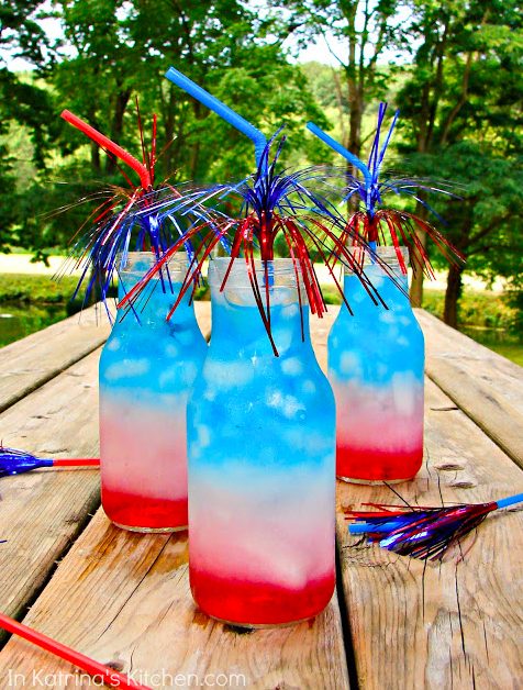 Make these <a href="http://www.inkatrinaskitchen.com/july-4th-layered-drinks/" target="_blank">non-boozy layered drinks</a> for the kiddos (and yourself when no one is looking). 