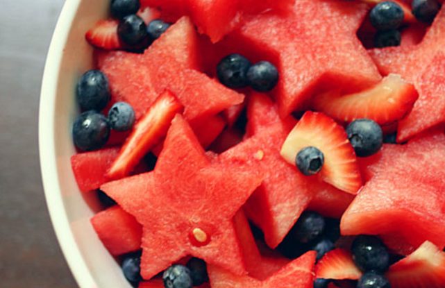 Nothing says "red, white, and I don't give a damn" quite like this <a href="http://witandwhistle.com/2011/07/05/cookie-cutter-fruit-salad/" target="_blank">simple fruit salad</a>.