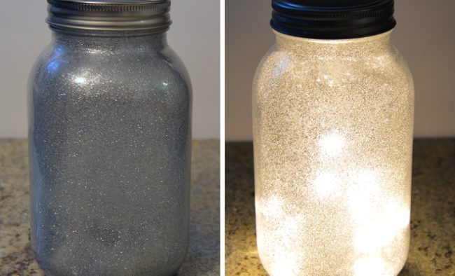 This <a href="http://allmommywants.com/diy-glitter-fairy-mason-jar-nightlight-video/" target="_blank">glitter-meets-Mason jar night light</a> is perfect for kids and adults alike. Make one for the tiny diva in your life, and then make one for yourself. Live your best, sparkliest life.