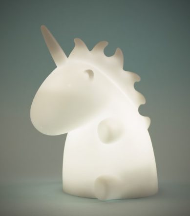 This one's an <a href="http://www.firebox.com/Uni-The-Unicorn-Night-Light/p7086" target="_blank">adorable unicorn</a>. I mean, come on.