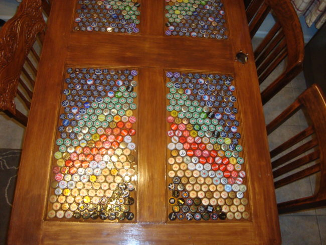 The table was finished, but the resin still needed to dry.