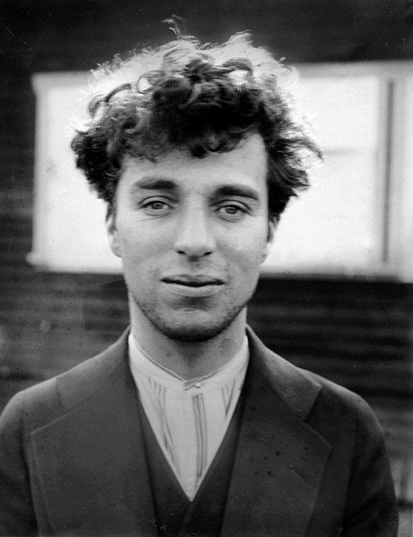 A picture of the young Charlie Chaplin, age 27, in 1916.