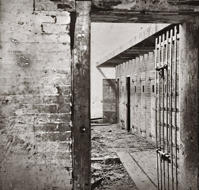 Slave cells, Alexandria, VA, ca. 1865.