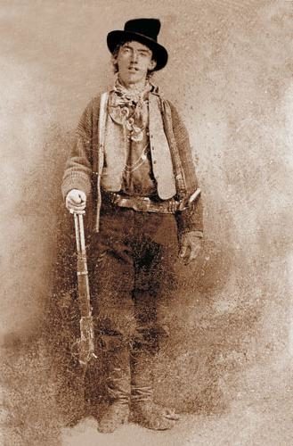 The only photograph in existence of infamous outlaw Billy the Kid. The photo is from 1879.