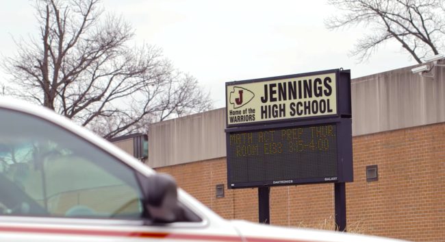 Jennings is a predominantly Black town in Missouri, where a majority of the population lives below the poverty line.