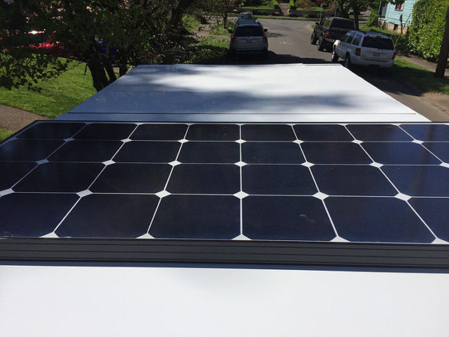 Two 100-watt solar panels solved their need for electricity.