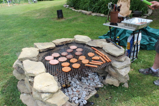 This grill is also the perfect place to use your cast iron pans to cook up some special summertime dishes.