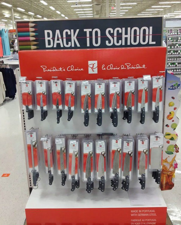 Someone's getting fired for this back-to-school mix-up.