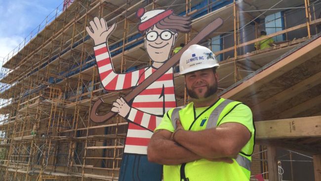 That's when Haney's coworker suggested that they build a giant Waldo for the kids to find. After thinking about it for a bit, Haney ran with the idea.