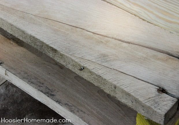 Wooden pallets often show some wear and tear. Before assembly, make repairs and remove any stray nails that could cause potential injury later on. 