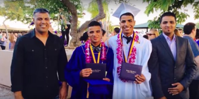 Thanks to Dr. Ian from Gonstead Chiropractics, Altaii was able to walk across the stage at this high school graduation and hold his head high.