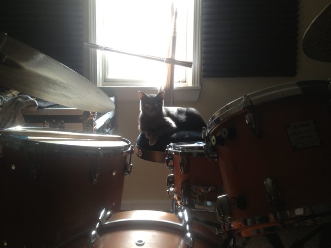 And it looks like he won't be practicing his drum skills anytime soon either.