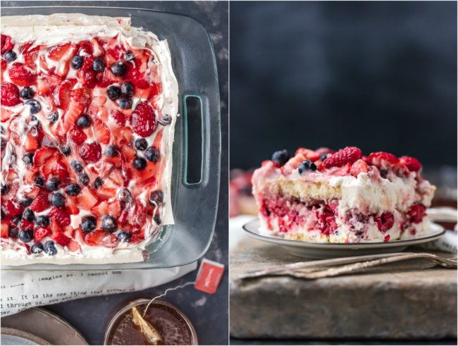 This <a href="http://www.thecookierookie.com/triple-berry-tiramisu/" target="_blank">triple berry tiramisu</a> makes me tear up when I think about how beautiful it is.