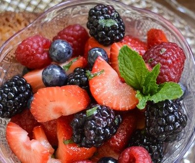 Purists might prefer this fresh <a href="http://www.myfamilymealtime.com/2015/04/21/honey-lime-berry-salad/" target="_blank">honey lime berry salad</a>, though.