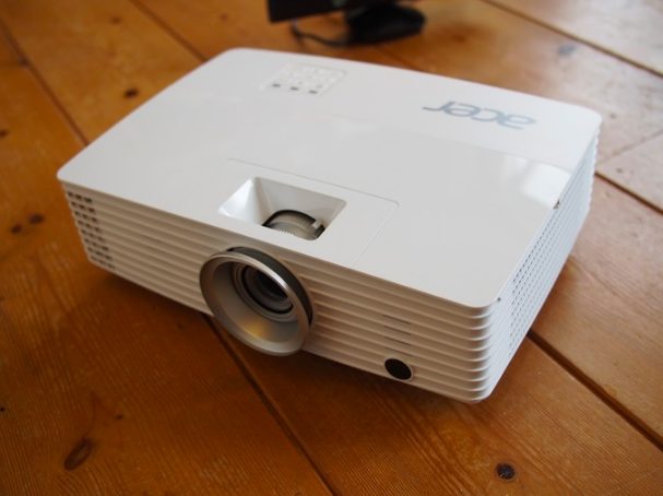 When it came time to pick a projector, he went with this 1,000-lumen model from Acer to ensure that the projections would be vibrant enough.